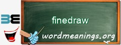 WordMeaning blackboard for finedraw